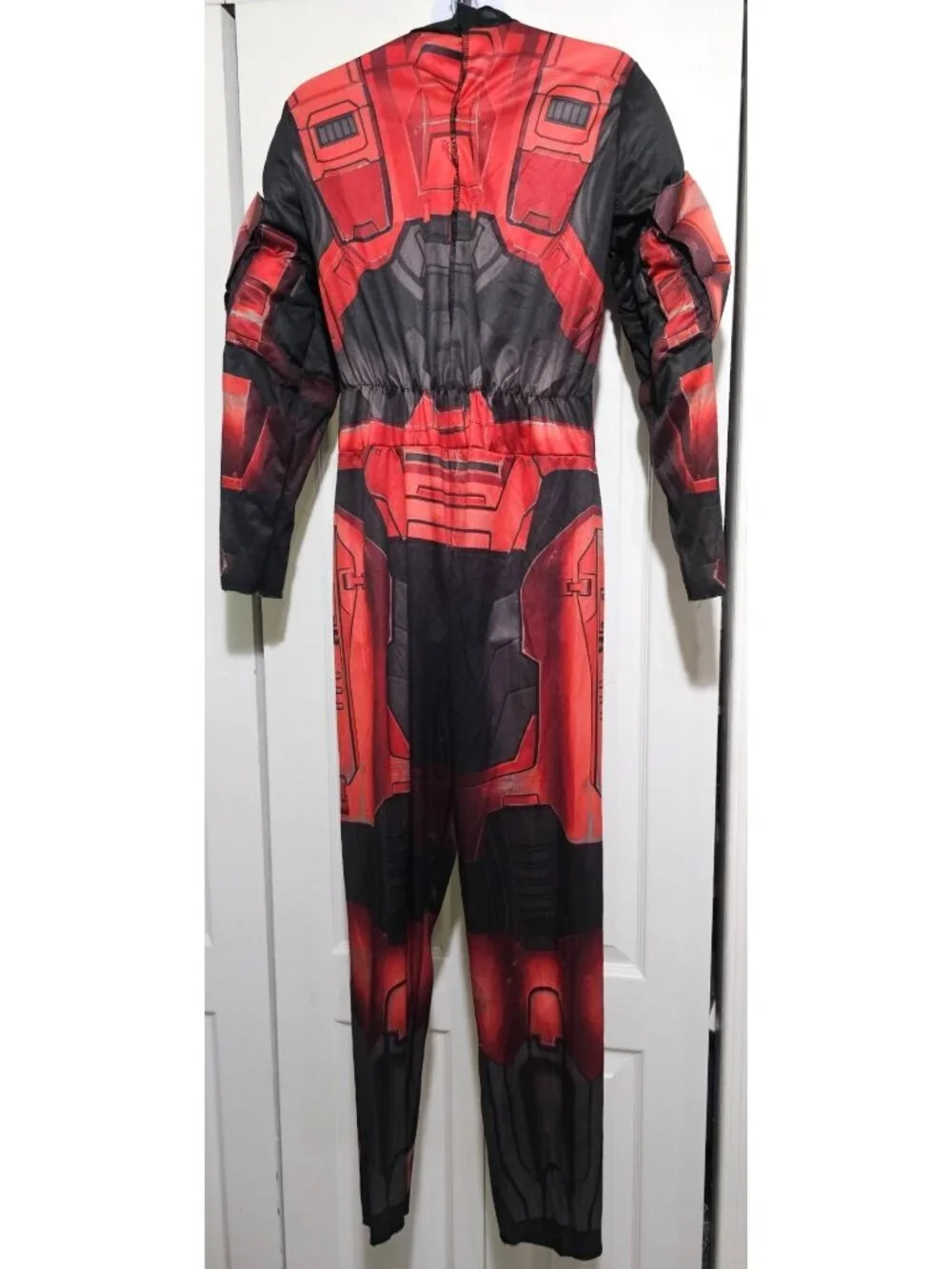 Halo Infinite Red Spartan Muscle Costume Boys 14-16 Mask Boys Halloween Gaming - Picture 5 of 6